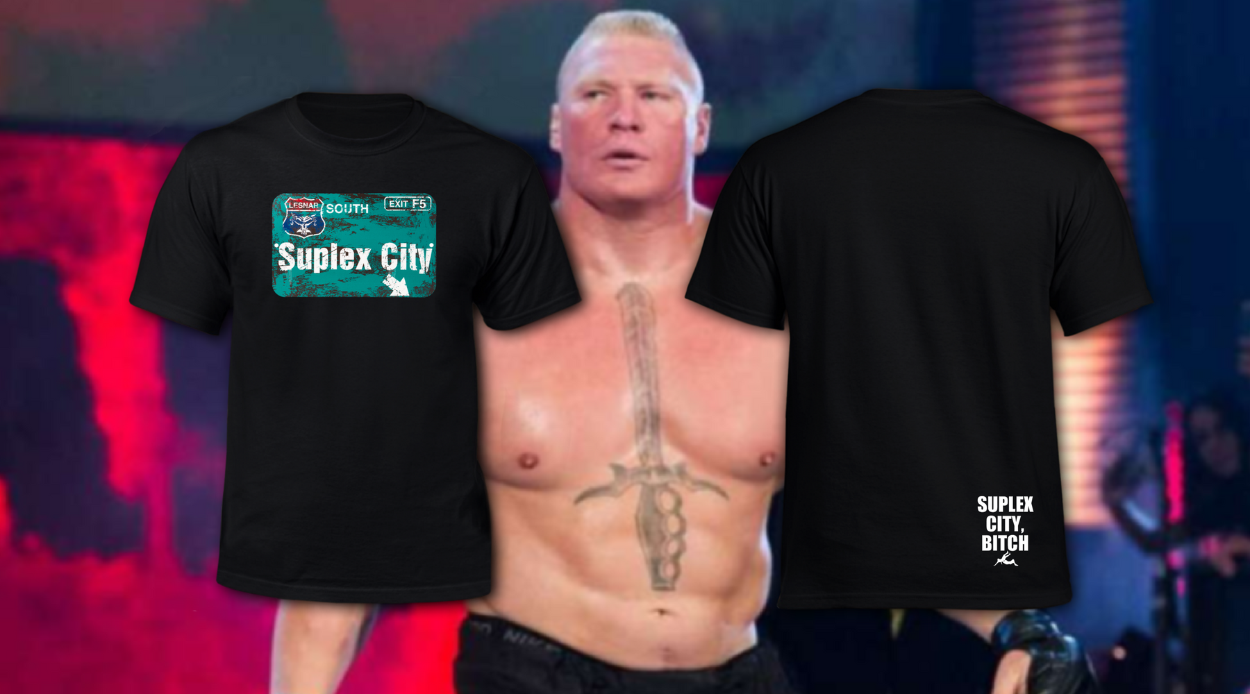 Polera Wrestling: Brock Lesnar (1039182430255)