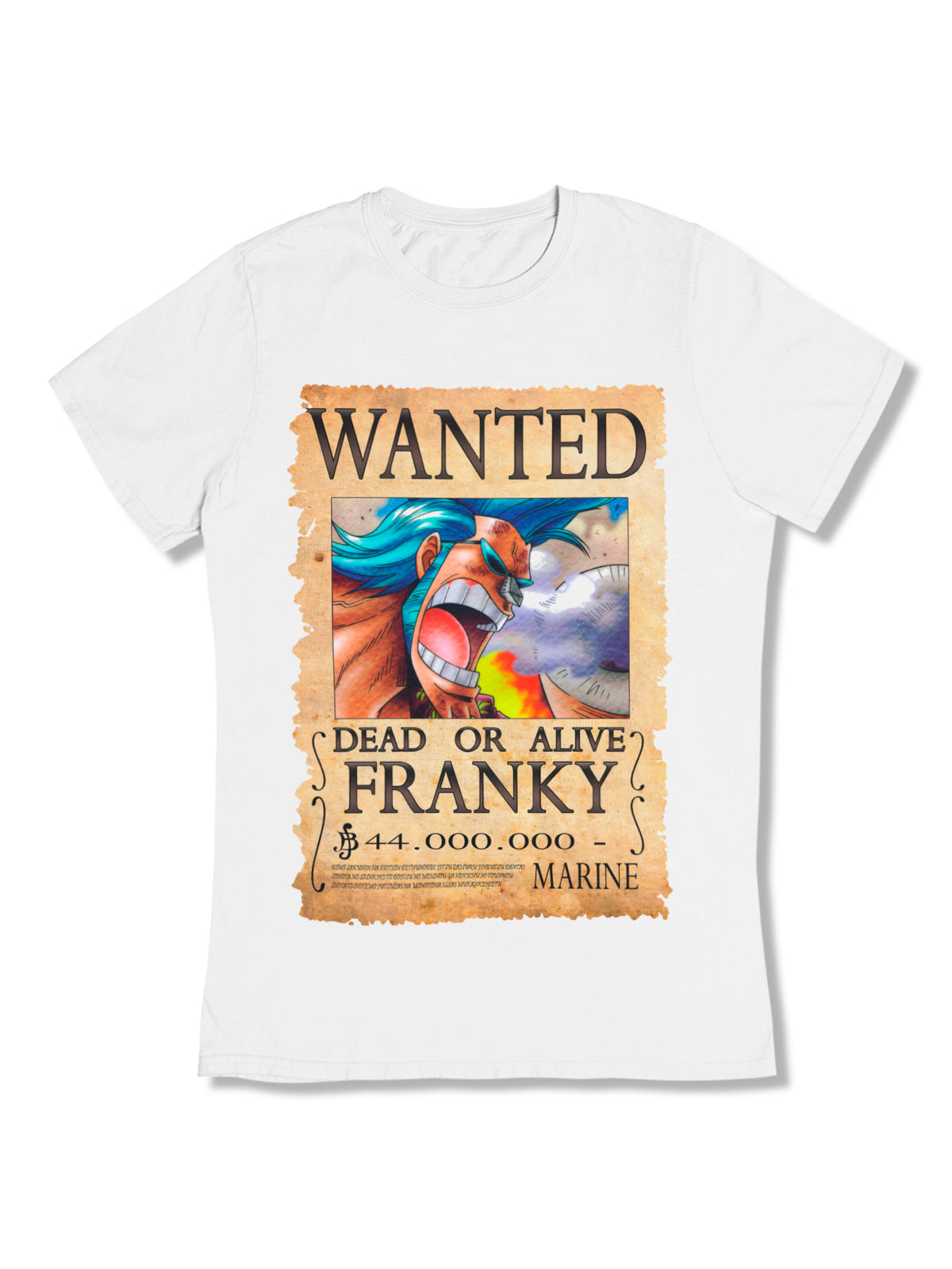 Polera One Piece: Franky - Wanted