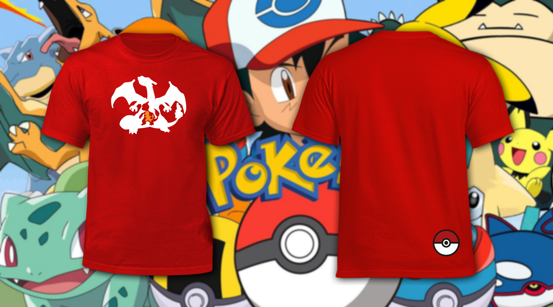Polera Pokémon: Charmander (520934457391)
